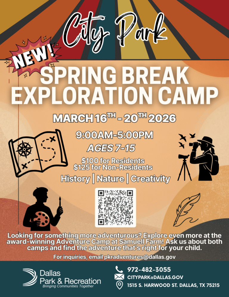 2026 Spring Break Camp - Old City Park Conservancy